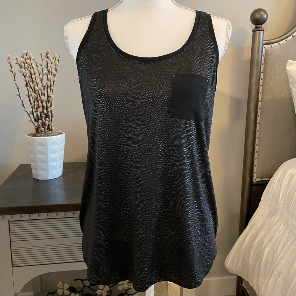 Calvin Klein XS Black tank top w front pocket